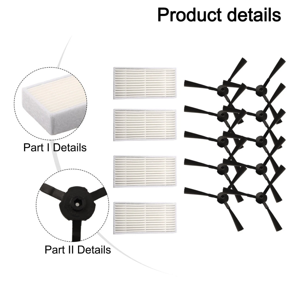 Side Brush & Filter Mesh for Ariete Briciola 2711 2712 2713 2717 (2019)