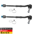 Set of 4 Inner & Outer Tie Rods with Steering Rack Boot Kit for BMW E60 (2008-2010)