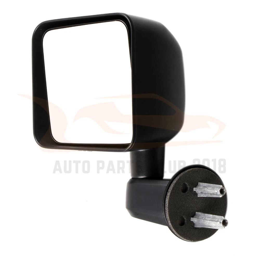 Manual Fold Black Cover for Jeep Wrangler (2007-2017) LH Driver Side Mirror