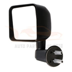 Manual Fold Black Cover for Jeep Wrangler (2007-2017) LH Driver Side Mirror