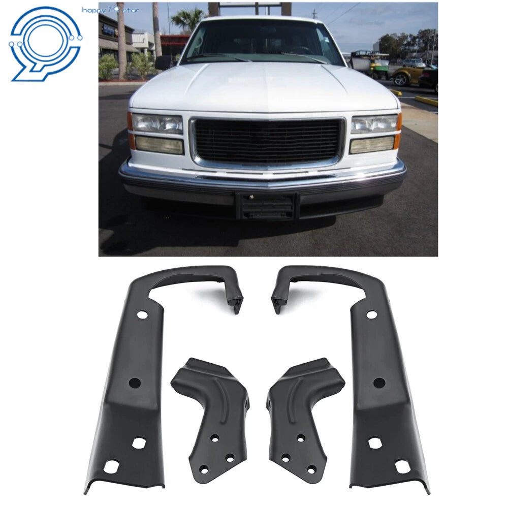 Set of 4 Front Bumper Brackets for Chevrolet GMC C-K Series (1994–2000)