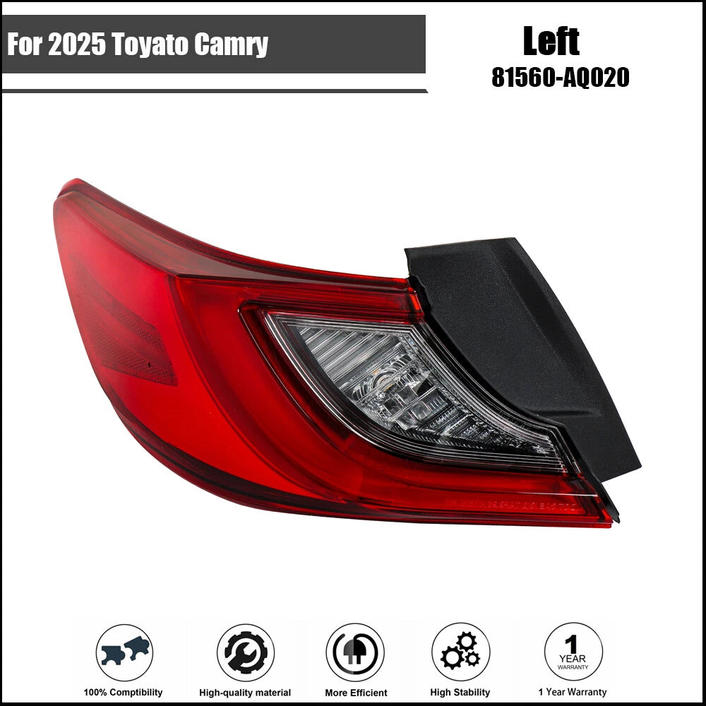 LED Tail Light Lamp for Toyota Camry (2025) Left/Driver Side