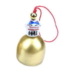 Copper Lucky Cat Pendant Wind Chime for Home Decor