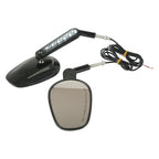 Set of 2 Rearview Mirrors with LED Turn Signals for Harley V-Rod VRSCF (2009–2017)