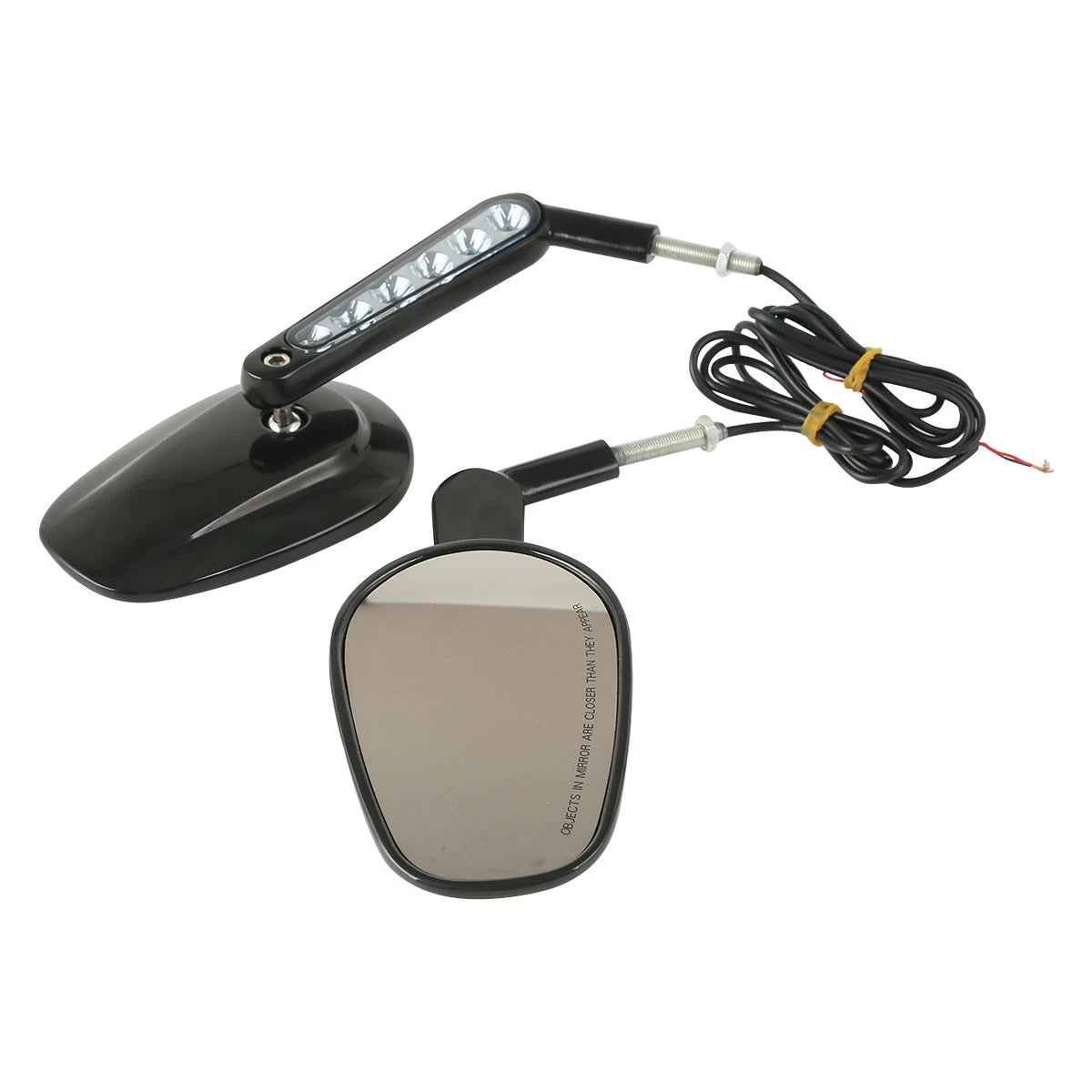 Set of 2 Rearview Mirrors with LED Turn Signals for Harley V-Rod VRSCF (2009–2017)