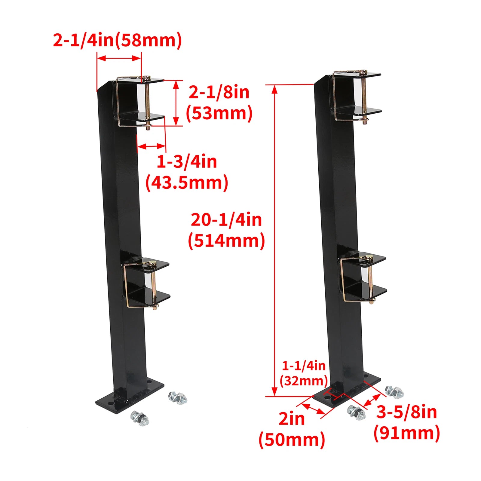 2X Trimmer Rack for Landscape Trailer Racks - Holds 4 Handles