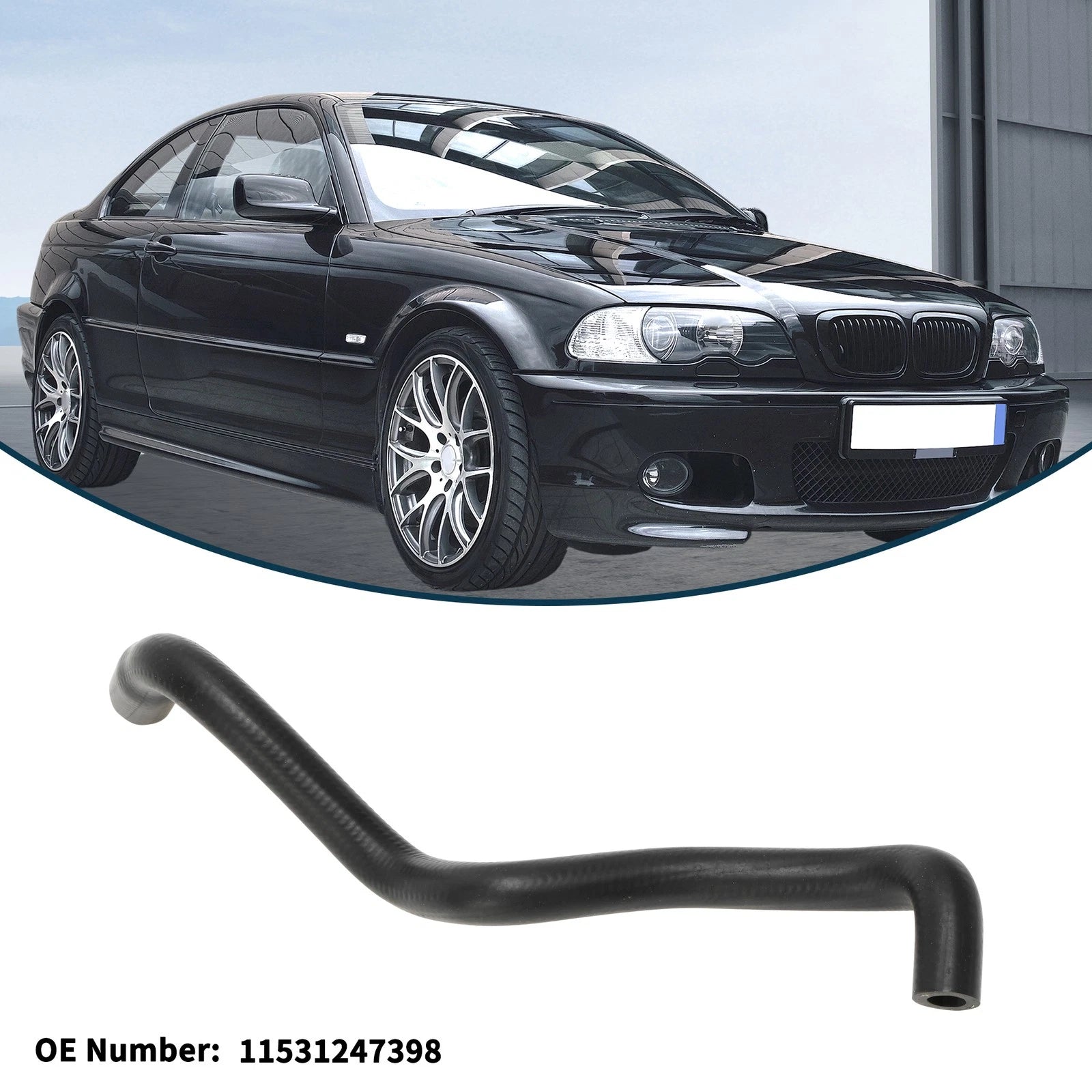 Radiator Hose No. 11531247398 for BMW 3 Series (E36) (1990–1998)