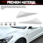White Side Camera Decor Cover Trim for Tesla Model 3 (2024-2025)