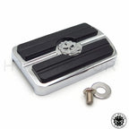 Chrome Skull Rear Brake Pedal Cover for Harley Softail Dyna Electra Glide