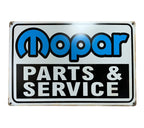 Vintage Metal Sign for MOPAR Parts Service 18 x 12 Inch