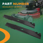 2X Mulching Blades for Toro Exmark ECKA30 (120-9500-03, 22205TE, 20120)