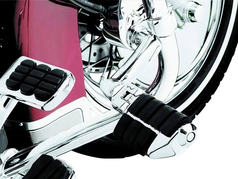 Kuryakyn Longhorn Offset Dually ISO Pegs for Cruiser Bikes (1-1/4in Clamp)