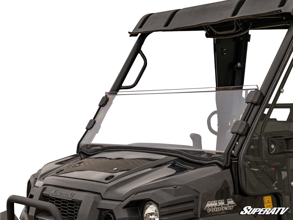 Clear Polycarbonate Half Windshield for Kawasaki Mule Pro (2015–2023)