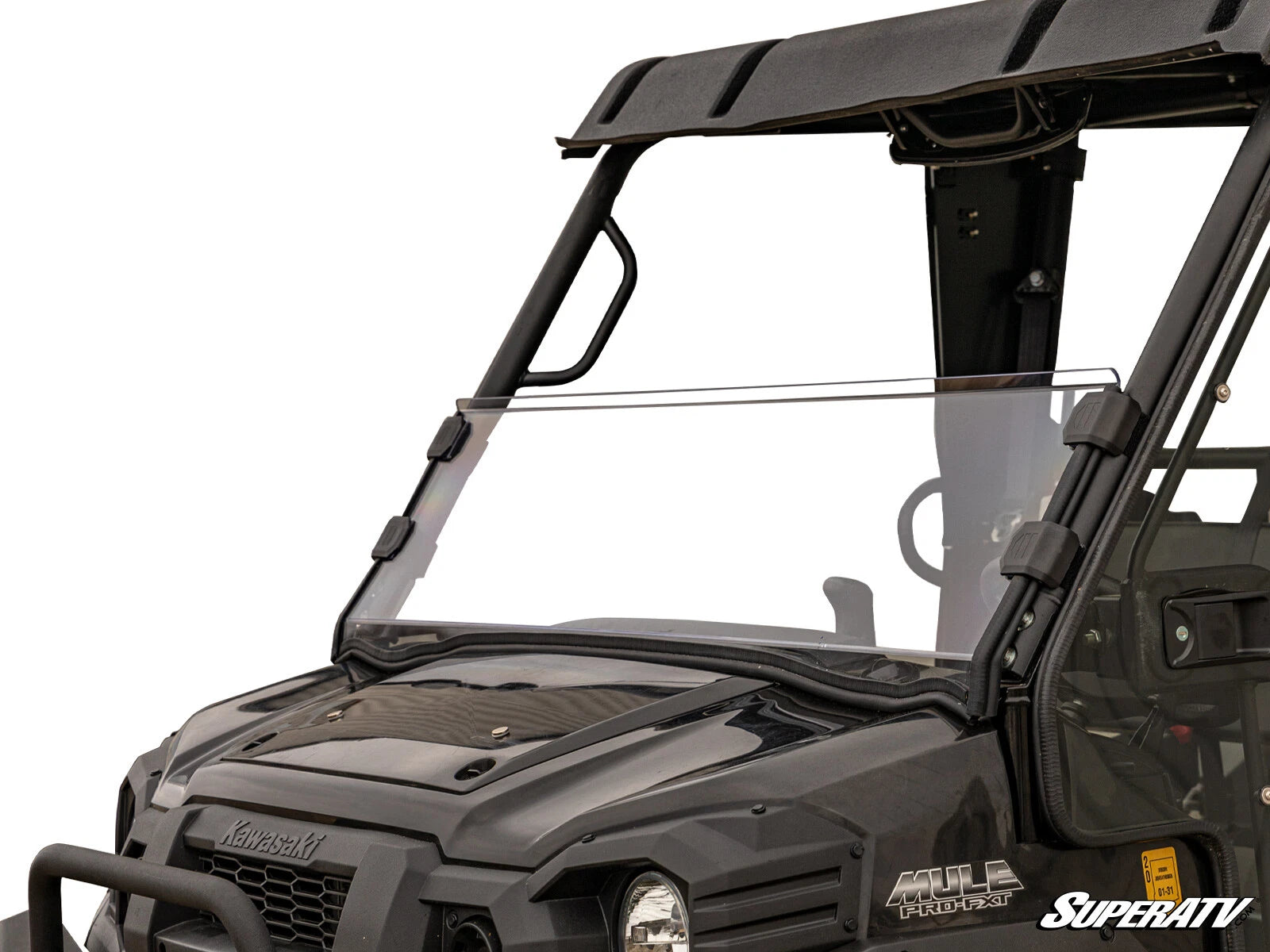 Clear Polycarbonate Half Windshield for Kawasaki Mule Pro (2015–2023)