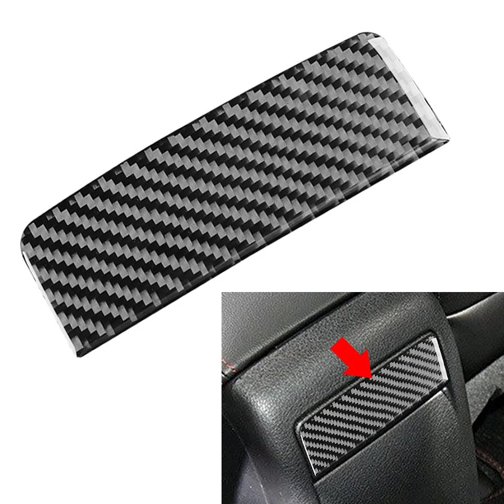 Rear Console Panel Cover Trim for Subaru WRX STI (2015–2021) Carbon Fiber Black