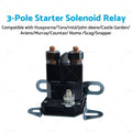 Starter Solenoid 3 Terminal 12V for Universal Lawn Mower