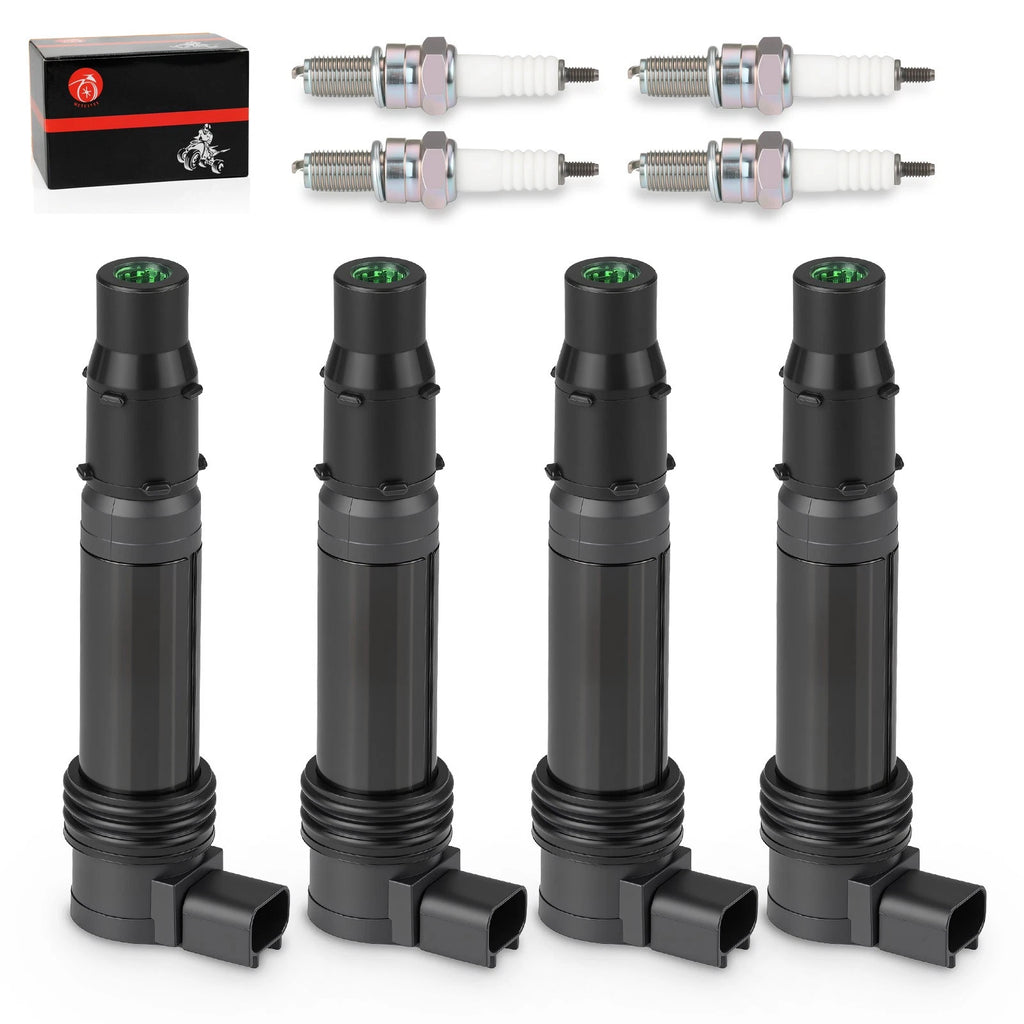 4X Ignition Coils Pack for Kawasaki Ninja ZX-6R ZX-6RR (2003–2006) 21171-1282