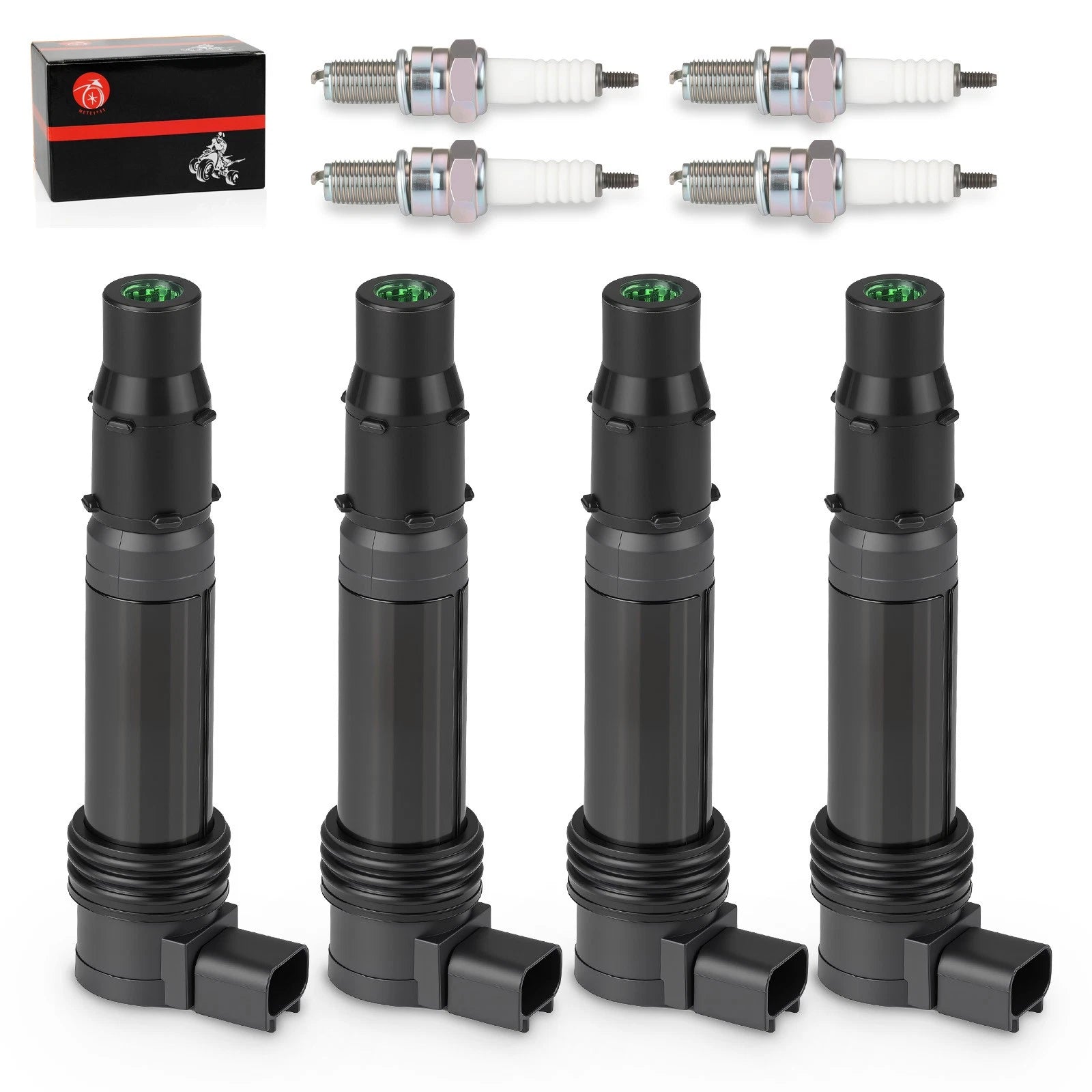 4X Ignition Coils Pack for Kawasaki Ninja ZX-6R ZX-6RR (2003–2006) 21171-1282
