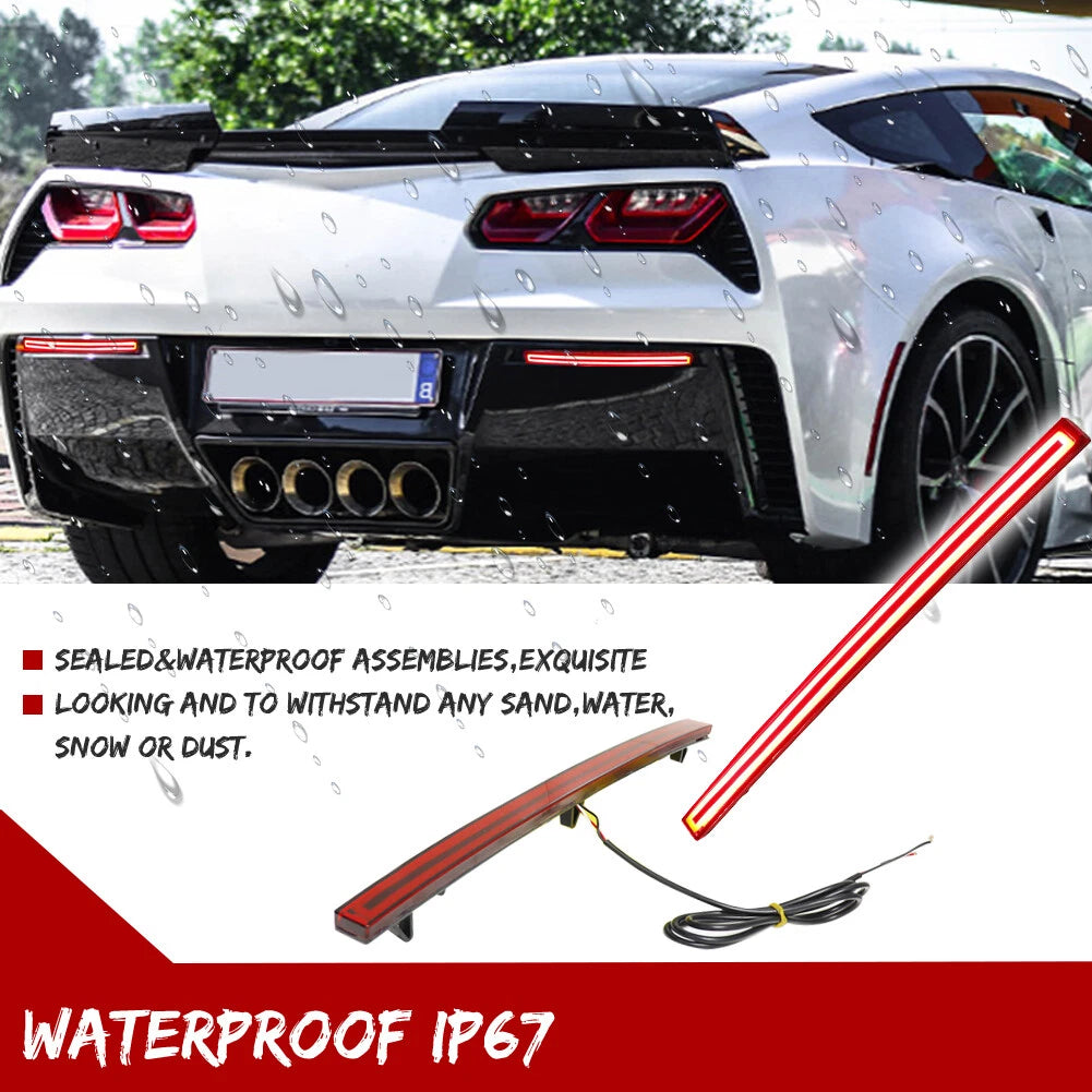 2X LED Tail Brake Lights for Chevy Corvette C7 (2014–2019)