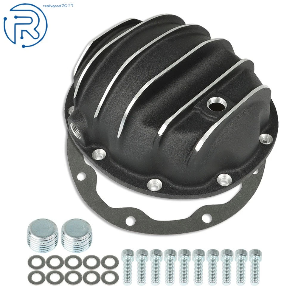 Rear Differential Cover for Jeep Wagoneer (1984–2006) - Black, Gasket, Drain Plug