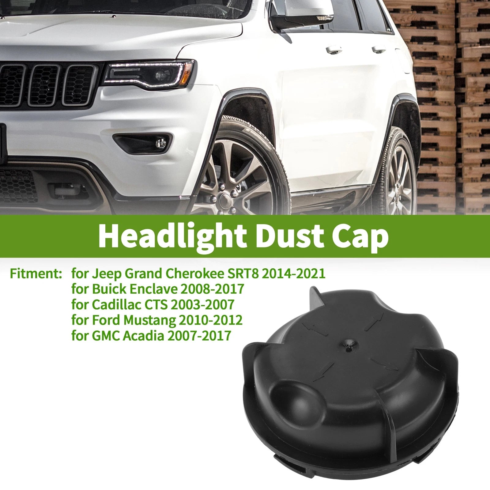 Headlight Dust Cap No. 68222838AA for Jeep Grand Cherokee SRT8 (2014–2021)