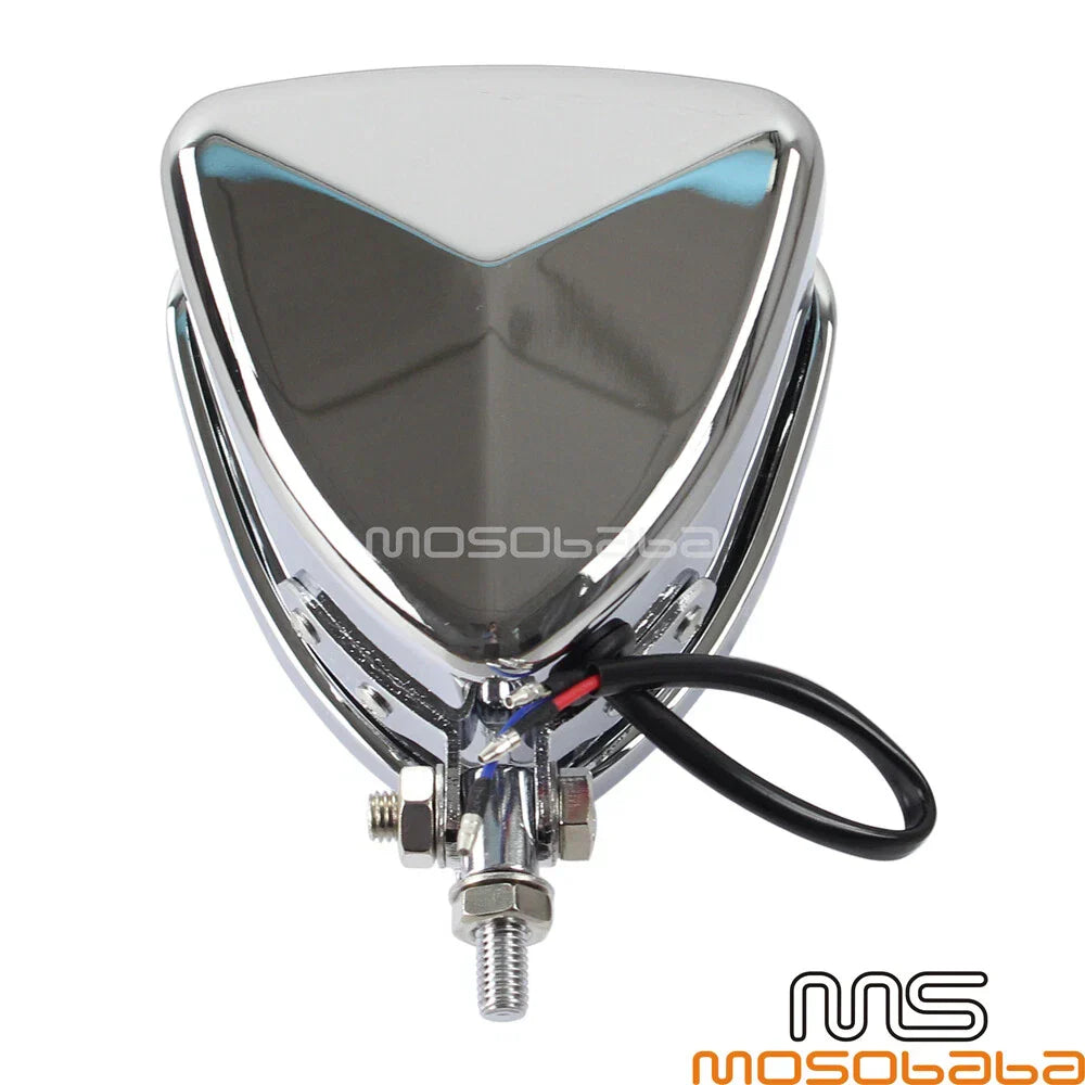 Chrome Triangle Retro Headlight for Harley Street Glide (2006-2023)