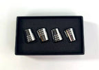 Valve Stem Caps Premium Chrome Tapered Set for Ford (2011–2024)