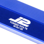 20Pcs J2 7075 Forged Aluminum M12x1.5 Open-End Lug Nut Set w/Adapter Blue