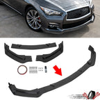 Front Bumper Lip Spoiler Splitter for Infiniti Q50 (2014–2017)