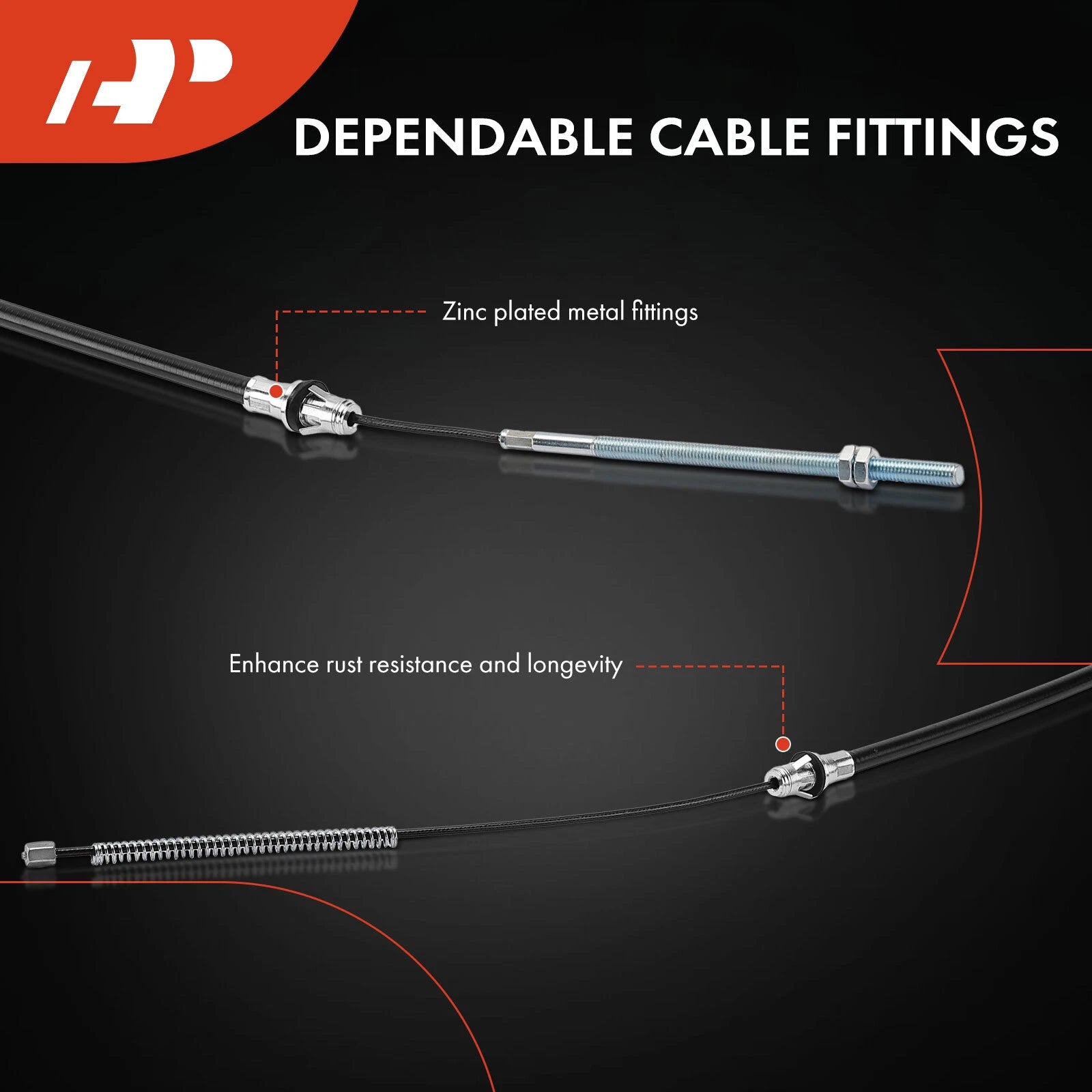 Rear Right Parking Brake Cable for Chevrolet GMC C2500 (1999–2004)