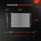 Radiator with Transmission Oil Cooler for Chevy Corvette (2005-2012)