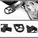 Wide Foot Pegs MX Style for Harley Dyna Sportster Iron 883 Fatboy Bobber (2004-2023)