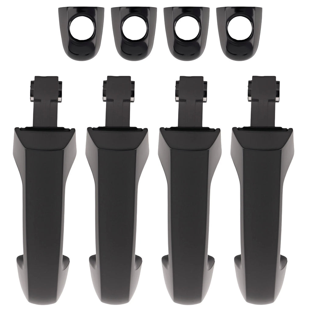 Set of 4 Black Outside Door Handles for Hyundai Elantra (2006–2010) 82652-2H000