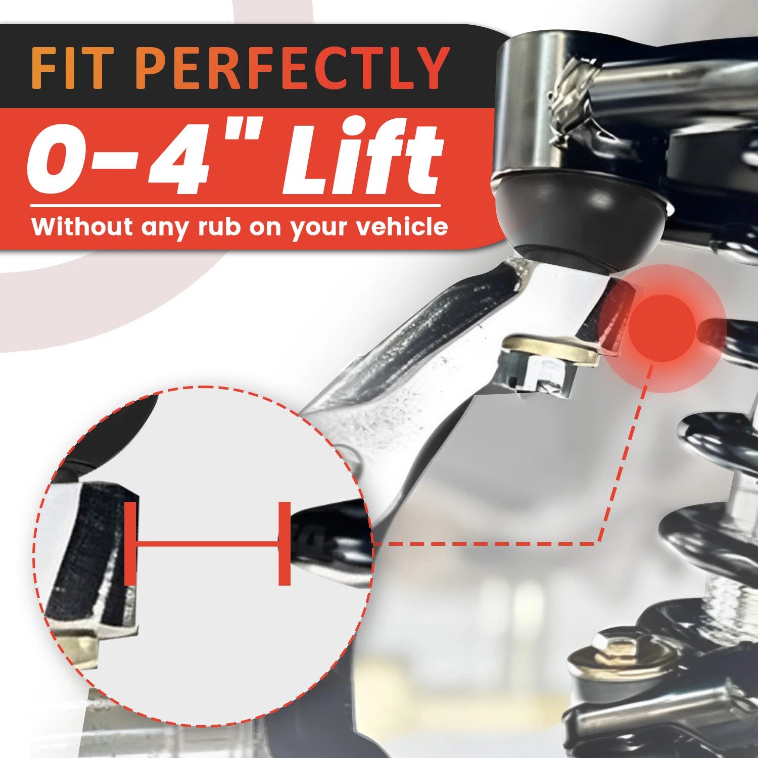 Set of 2 Front Upper Control Arms for Ford F150 2004–2022 0-4" Lift