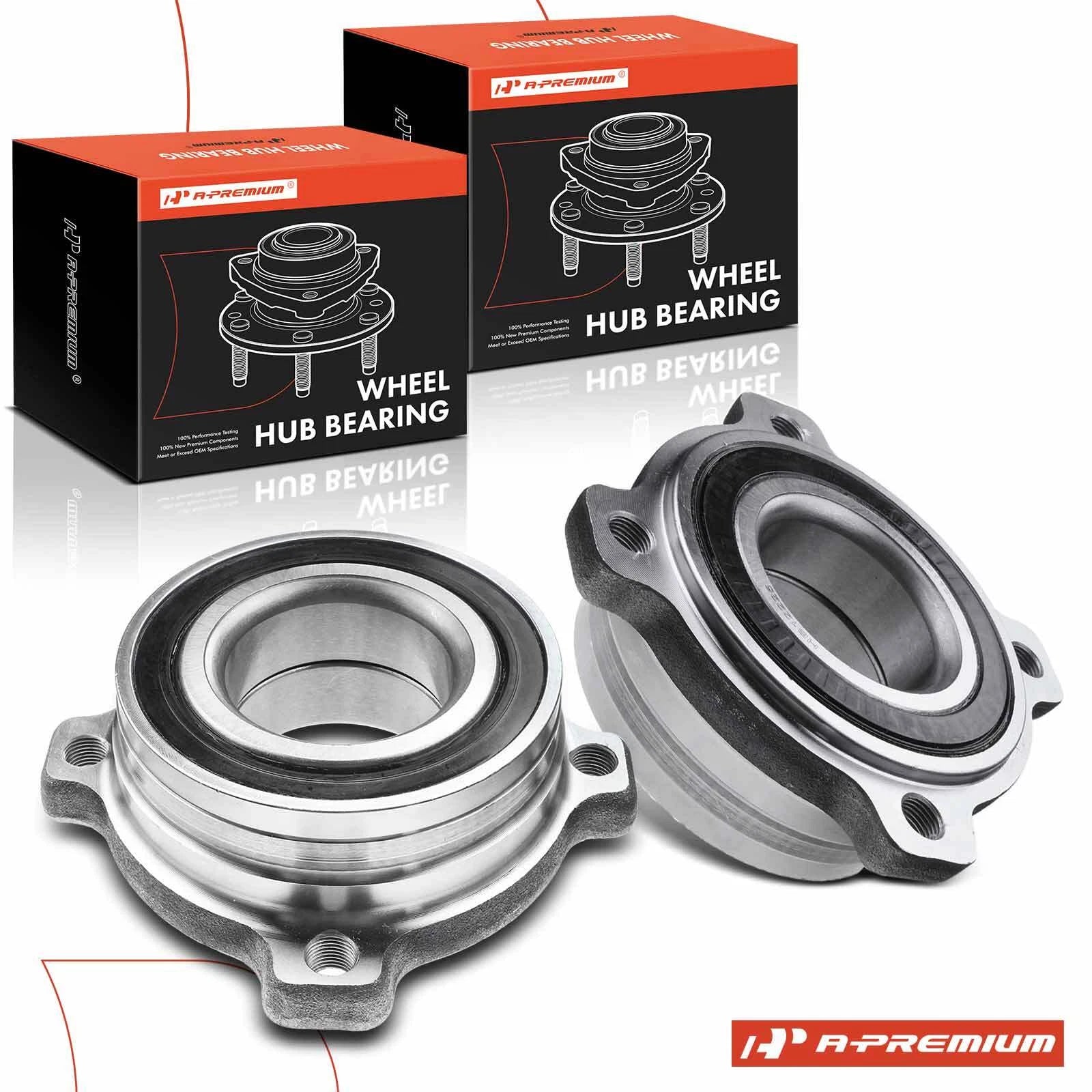 2X Rear Wheel Hub & Bearing Assembly for BMW 528i xDrive (2009–2010)