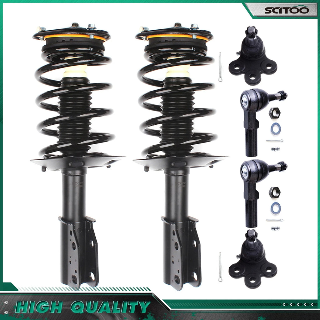 Front Complete Struts, Tie Rods, Ball Joints for Bonneville, DeVille, LeSabre