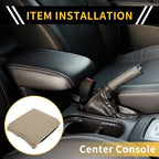 Center Console Cover for Ford F-150 (2015–2020) Microfiber Leather Beige