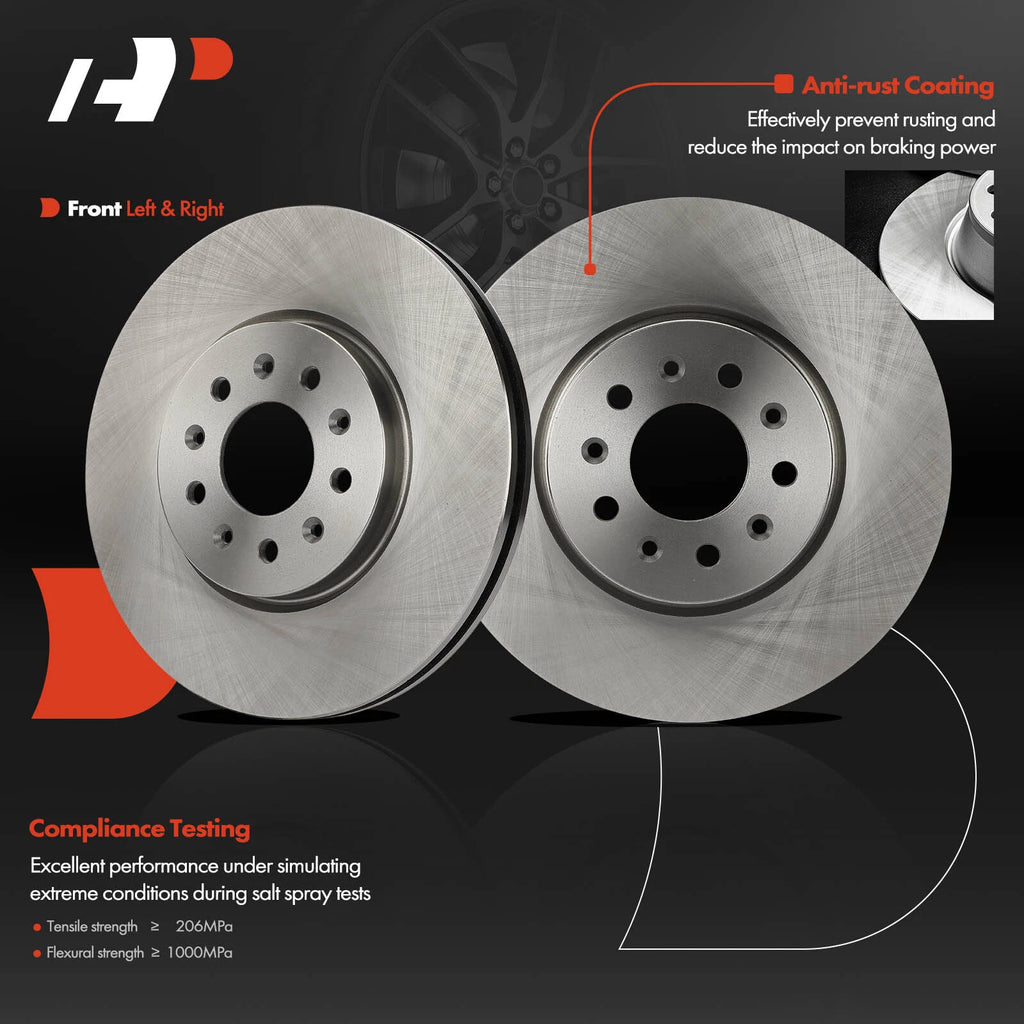 Front Disc Brake Rotors for Chevy Equinox, GMC Terrain (2018-2020)
