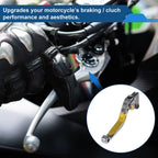 Adjustable Brake Clutch Levers for Honda CBR600RR (2003–2019) - Titanium Gold Tone