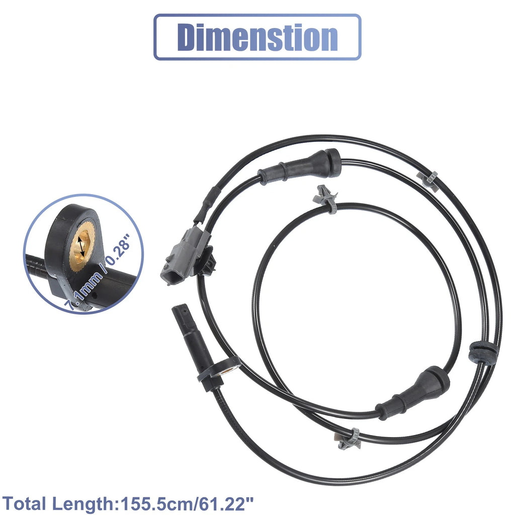 ABS Wheel Speed Sensor Set of 2 for Nissan Juke (2011–2019) No. 479101KA0A