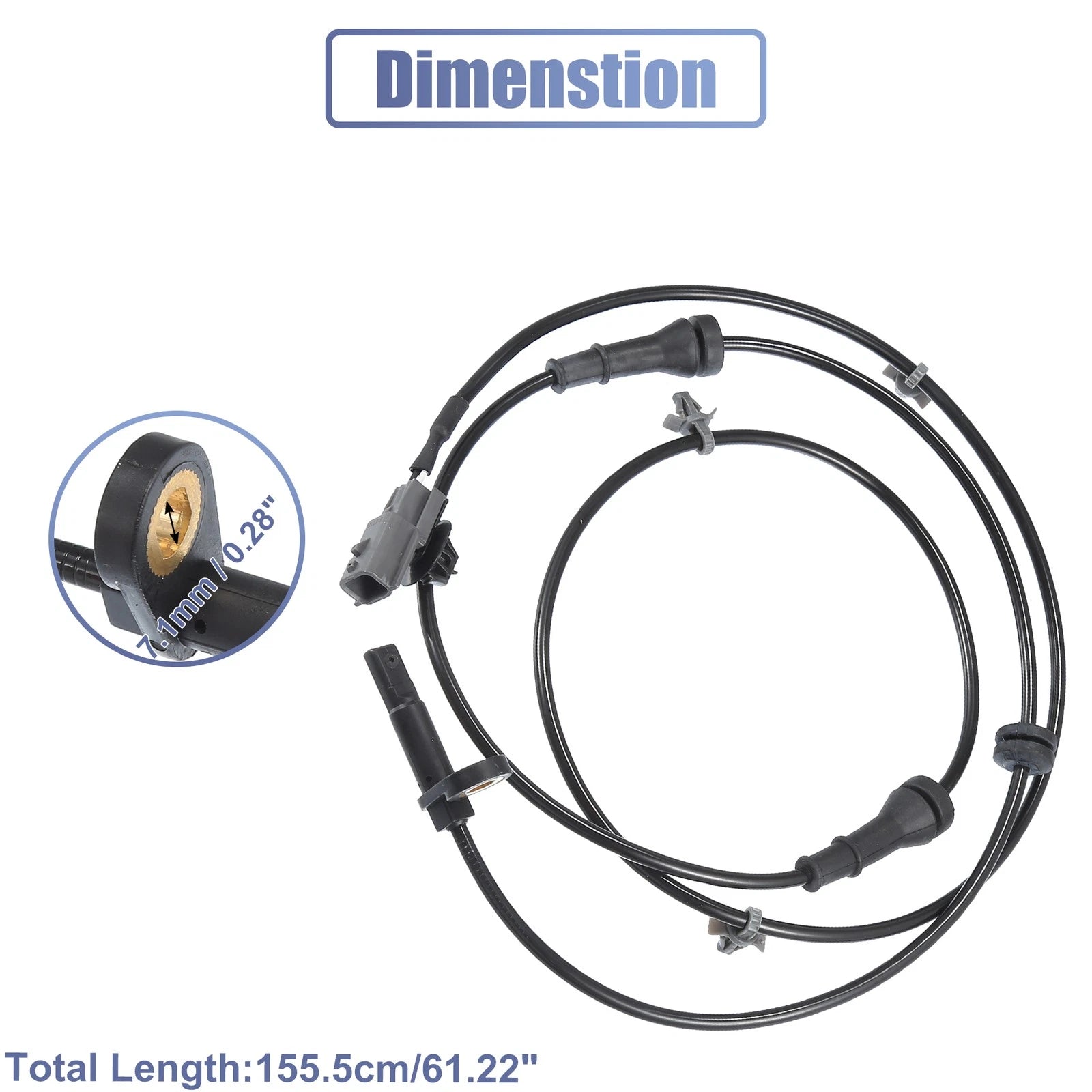 ABS Wheel Speed Sensor Set of 2 for Nissan Juke (2011–2019) No. 479101KA0A