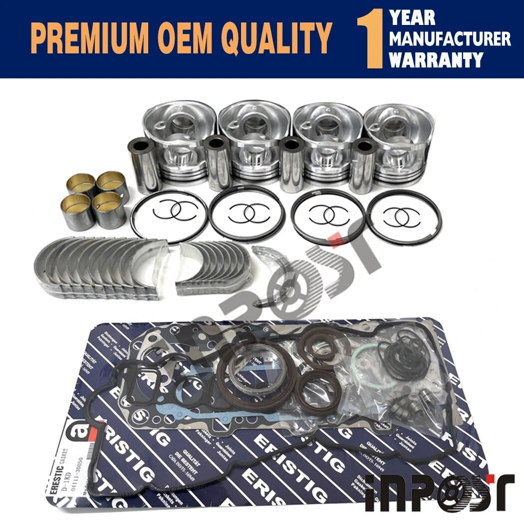 Overhaul Rebuild Kit for Toyota 1KD 1KD-FTV Engine (LC Prado, Fortuner)