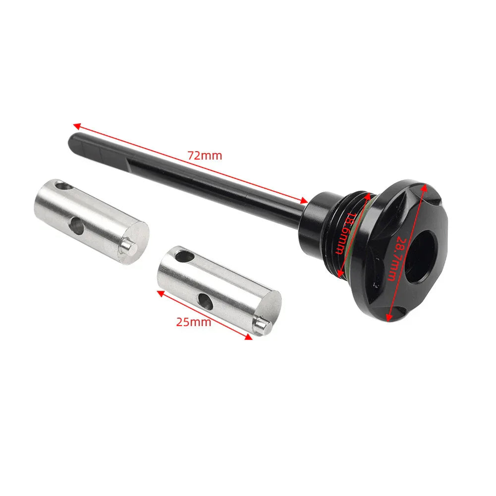 Chrome Transmission Oil Dipstick for Harley Dyna Softail Touring Road Glide