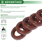 Set of 5 Oil Seal Rotary Shaft Seal FKM Rubber 22x35x7mm