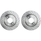 Front Brake Disc and Pad Kit for Nissan Titan (2008–2022) Cross-drilled Slotted