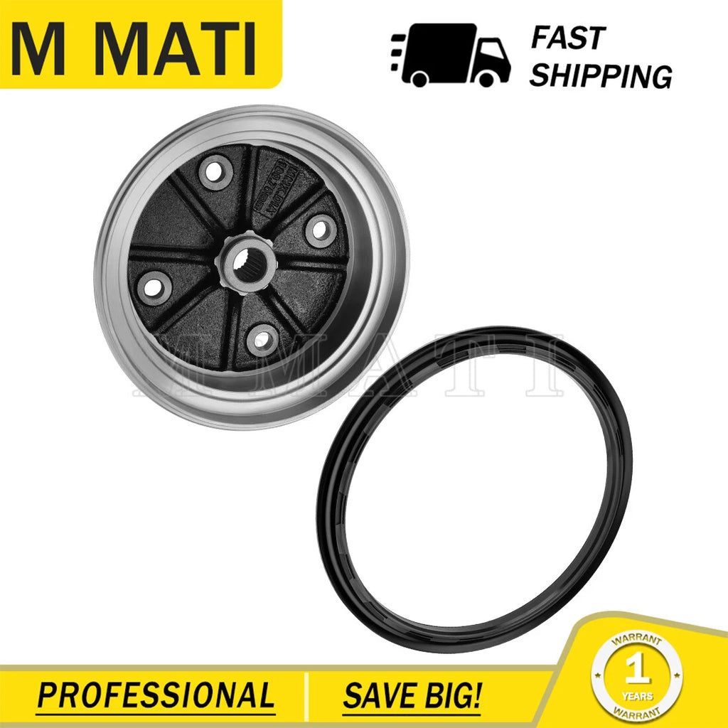 Rear Brake Drum & Seal for Kawasaki Mule KAF620 KAF950 (2000–2020)