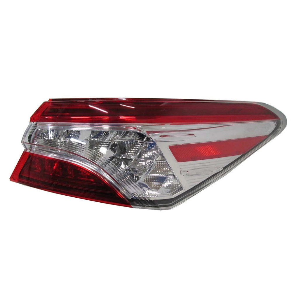 Passenger Side LED Outer Tail Light Assembly Replacement w/o Smoke Tint for Toyota