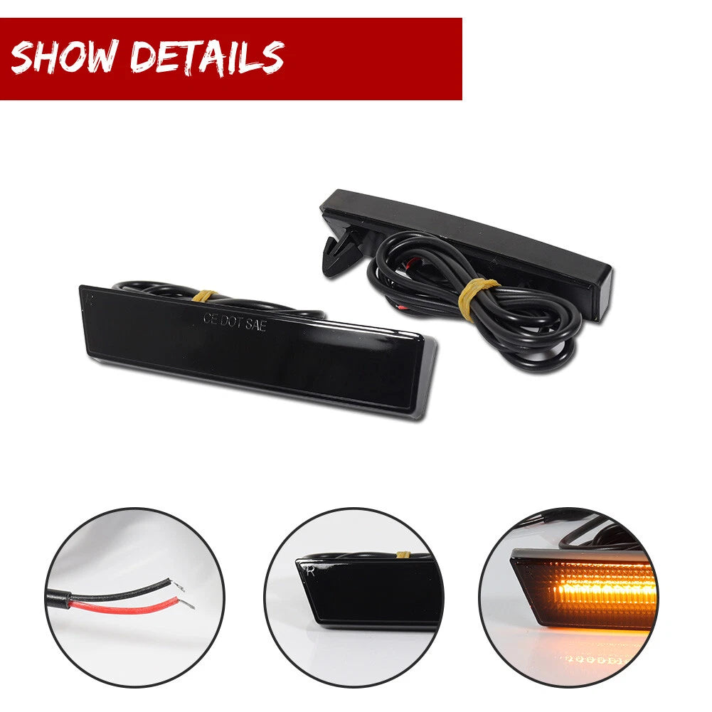 Amber LED Front Side Marker Lights for Chevy Astro / GMC Safari (1995–2005)