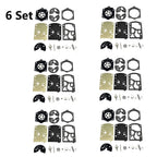 Set of 6 Carburetor Rebuild Kits for Walbro WB, WB-24, WB-25, WB-32, WB-33