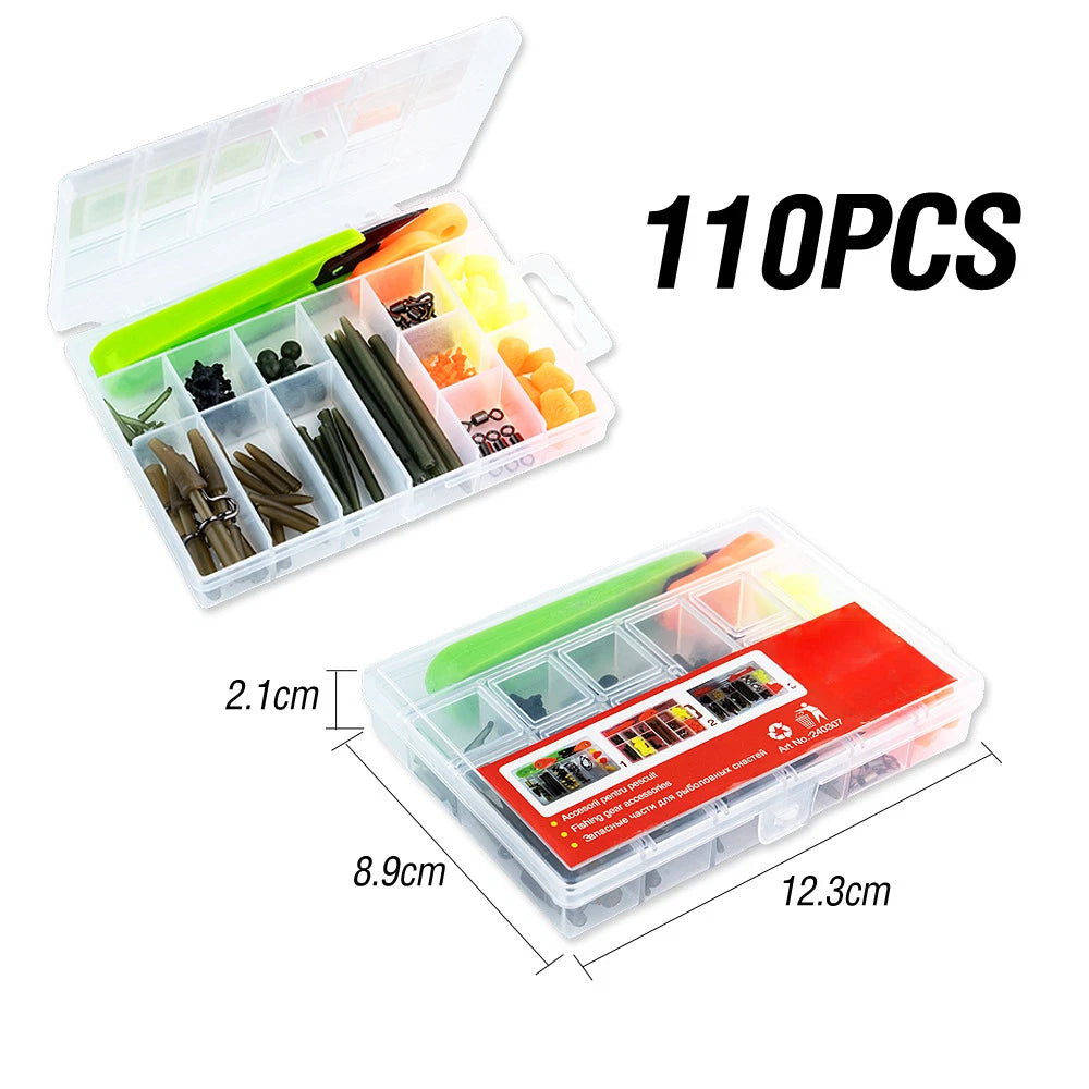 110PCS Carp Tackle Kit for Fishing Accessories